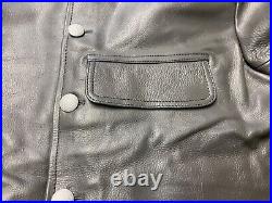 Wwii German Kriegsmarine Uboat Em Nco Crew Cold Weather Leather Jacket- 42r, 44r