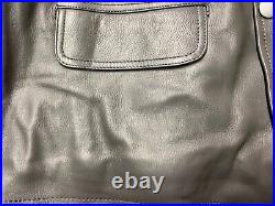 Wwii German Kriegsmarine Uboat Em Nco Crew Cold Weather Leather Jacket- 42r, 44r