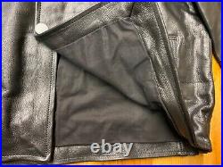 Wwii German Kriegsmarine Uboat Em Nco Crew Cold Weather Leather Jacket- 42r, 44r
