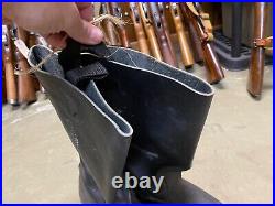 Wwii German M1931 Black Leather Jackboots- Size 11