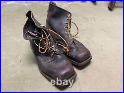 Wwii German M1931 M31 Boots Low Boots- Size 10, Period War Swedish Made