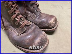 Wwii German M1931 M31 Boots Low Boots- Size 10, Period War Swedish Made