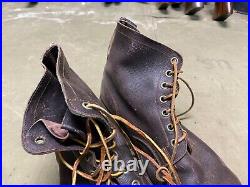 Wwii German M1931 M31 Boots Low Boots- Size 10, Period War Swedish Made