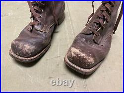 Wwii German M1931 M31 Boots Low Boots- Size 10, Period War Swedish Made