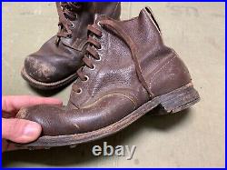 Wwii German M1931 M31 Boots Low Boots- Size 10, Period War Swedish Made Wwii German M1931 M31 Boots Low Boots- Size 10, Period War Swedish Made