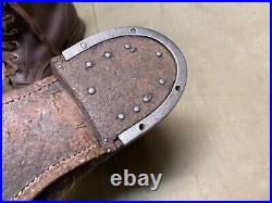 Wwii German M1931 M31 Boots Low Boots- Size 10, Period War Swedish Made