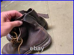 Wwii German M1931 M31 Boots Low Boots- Size 10, Period War Swedish Made