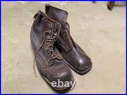Wwii German M1931 M31 Boots Low Boots- Size 11, Period War Swedish Made