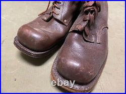 Wwii German M1931 M31 Boots Low Boots- Size 11, Period War Swedish Made