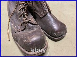 Wwii German M1931 M31 Boots Low Boots- Size 11, Period War Swedish Made