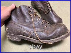 Wwii German M1931 M31 Boots Low Boots- Size 11, Period War Swedish Made