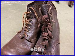 Wwii German M1931 M31 Boots Low Boots- Size 11, Period War Swedish Made