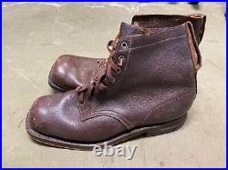 Wwii German M1931 M31 Boots Low Boots- Size 11, Period War Swedish Made
