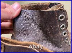 Wwii German M1931 M31 Boots Low Boots- Size 11, Period War Swedish Made