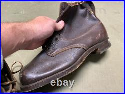 Wwii German M1931 M31 Boots Low Boots- Size 11, Period War Swedish Made