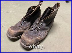 Wwii German M1931 M31 Boots Low Boots- Size 11, Period War Swedish Made
