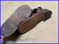 Wwii German M1931 M31 Boots Low Boots- Size 11, Period War Swedish Made