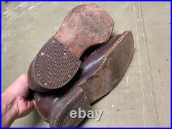 Wwii German M1931 M31 Boots Low Boots- Size 11, Period War Swedish Made