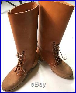 Wwii German M1933 M33 Jackboots Campaign Boots- Size 10