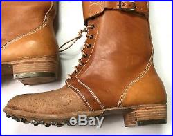 Wwii German M1933 M33 Jackboots Campaign Boots- Size 13