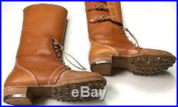 Wwii German M1933 M33 Jackboots Campaign Boots- Size 9