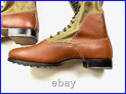 Wwii German M1935 Afrika Korp Knee High Combat Field Boots- Size 12