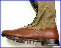 Wwii German M1935 Afrika Korp Knee High Combat Field Boots- Size 12