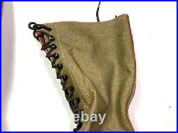 Wwii German M1935 Afrika Korp Knee High Combat Field Boots- Size 12