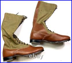 Wwii German M1935 Afrika Korp Knee High Combat Field Boots- Size 12