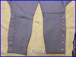 Wwii German M1936 M36 Wool Officer Gaberdine Breeches Trousers-small 32 Waist