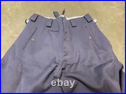 Wwii German M1936 M36 Wool Officer Gaberdine Breeches Trousers-small 32 Waist