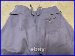 Wwii German M1936 M36 Wool Officer Gaberdine Breeches Trousers-small 32 Waist