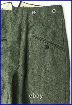 Wwii German M1940 M40 Wool Combat Field Grey Trousers- 2xlarge