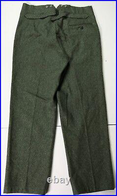 Wwii German M1940 M40 Wool Combat Field Grey Trousers- 2xlarge