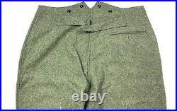 Wwii German M1940 M40 Wool Combat Field Grey Trousers- 2xlarge