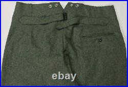 Wwii German M1940 M40 Wool Combat Field Grey Trousers- 2xlarge