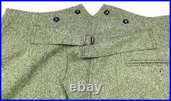 Wwii German M1940 M40 Wool Combat Field Grey Trousers- 2xlarge