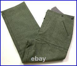 Wwii German M1940 M40 Wool Combat Field Grey Trousers- Xlarge