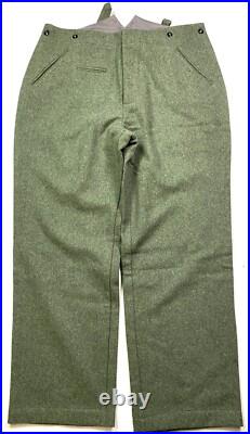 Wwii German M1940 M40 Wool Combat Field Grey Trousers- Xlarge