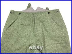 Wwii German M1940 M40 Wool Combat Field Grey Trousers- Xlarge