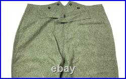 Wwii German M1940 M40 Wool Combat Field Grey Trousers- Xlarge