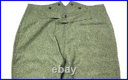 Wwii German M1940 M40 Wool Combat Field Grey Trousers-medium