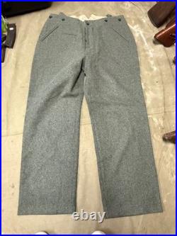 Wwii German M1940 M40 Wool Combat Field Trousers- Size Medium 34 Waist