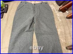 Wwii German M1940 M40 Wool Combat Field Trousers- Size Medium 34 Waist