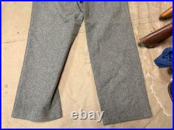 Wwii German M1940 M40 Wool Combat Field Trousers- Size Medium 34 Waist
