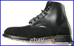 Wwii German M1942 M42 Leather Low Boots, Black Leather- Size 11