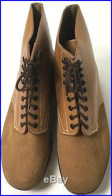 Wwii German M1942 M42 Leather Low Boots- Size 10