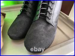 Wwii German M1943 M42 Black Leather Low Boots- Size 11