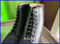 Wwii German M1943 M42 Black Leather Low Boots- Size 11