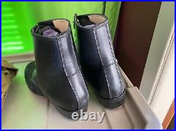 Wwii German M1943 M42 Black Leather Low Boots- Size 11